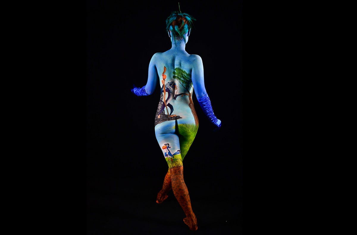 Bodypainting Fotoshooting in Garmisch-Partenkrichen als besondere Geschenk