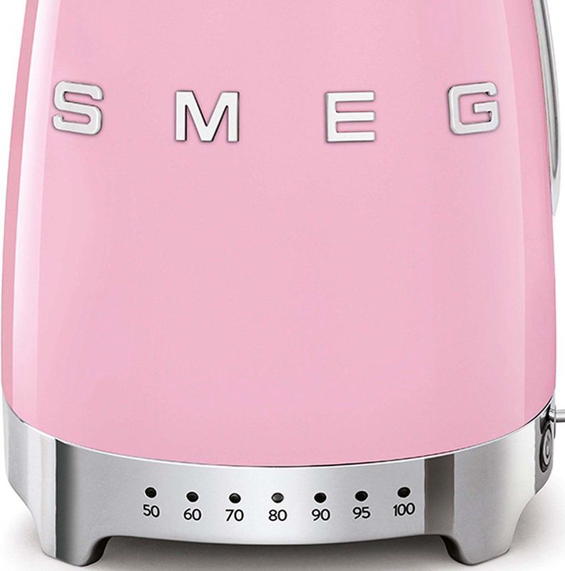 SMEG KLF04PKEU - Waterkoker - Roze - 1,7L - 7 Temperaturen