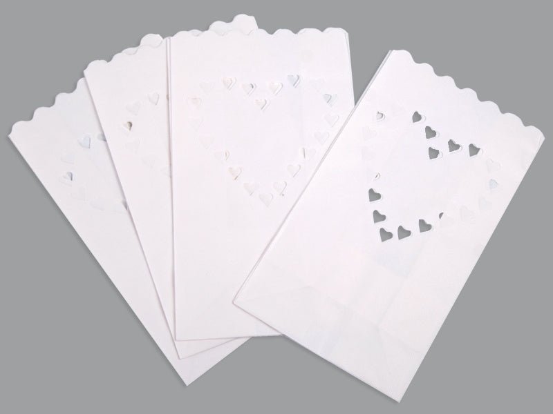 Candle Bags Hartjes 26cm 10st