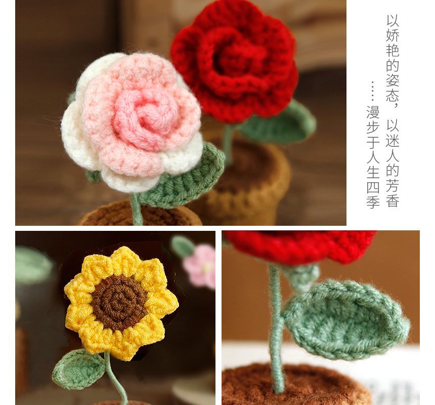 Embroidery Kingdom - DIY-borduurset met bloemen (verschillende ontwerpen) / set