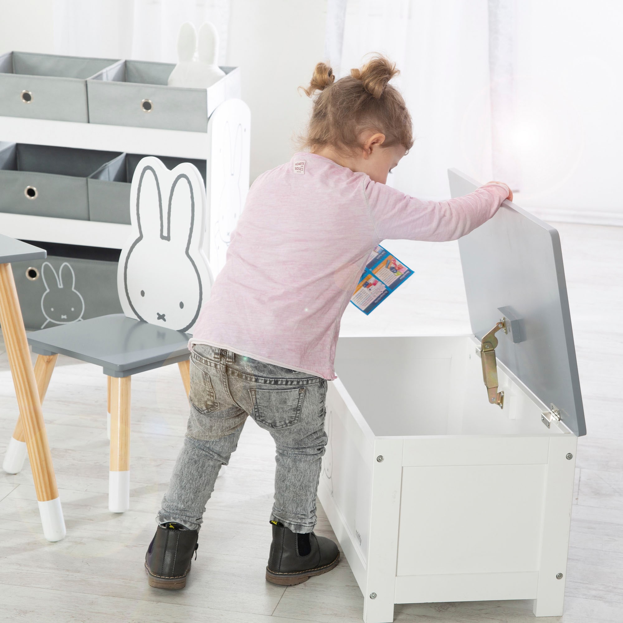 roba® Truhe »miffy®, weiss« mit Deckelbremse; fürs Kinderzimmer