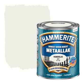 Hammerite Direct over Roest metaallak hamerslag wit 750 ml