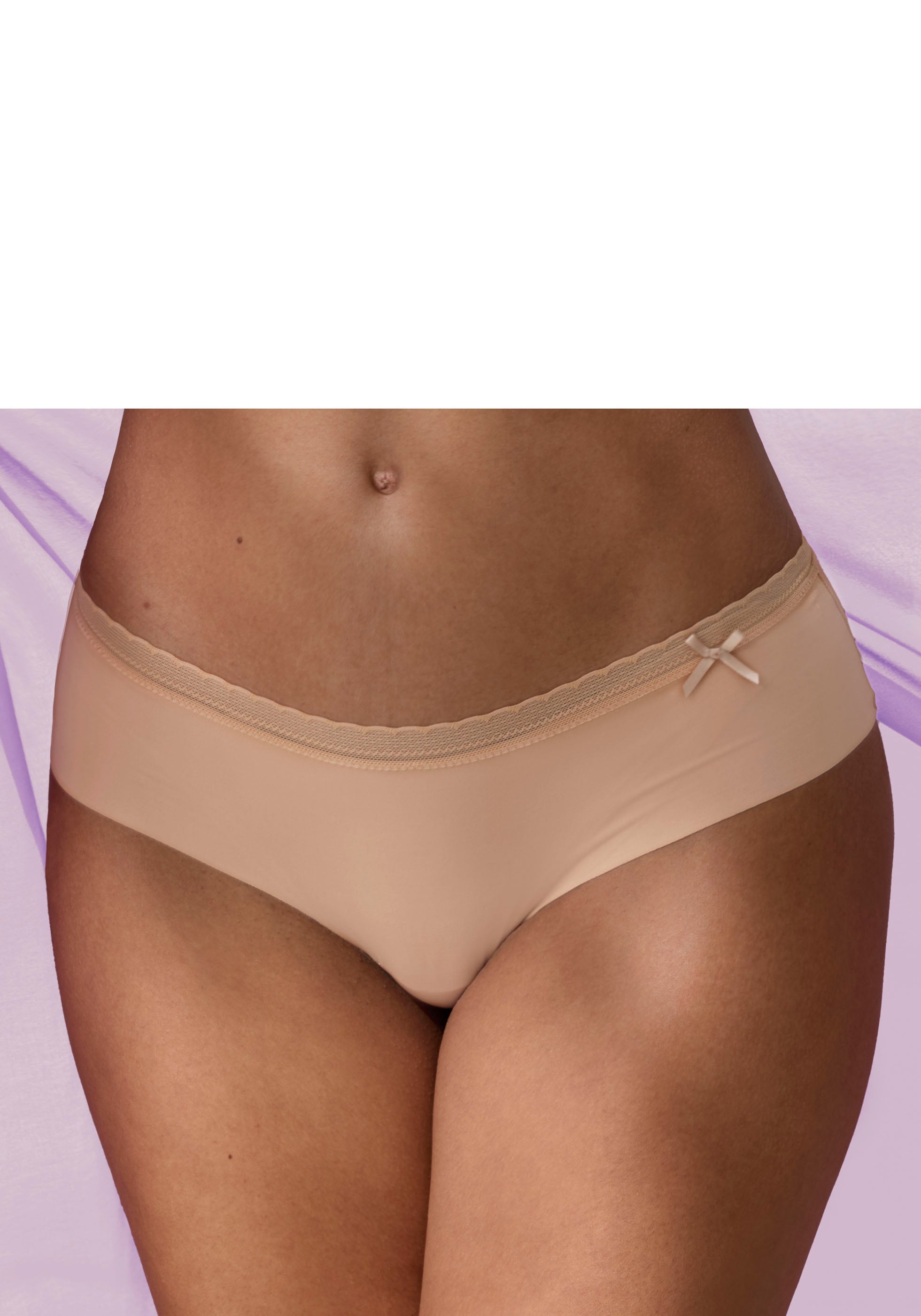 LASCANA Panty , SEAMLESS mit nahtloser Verarbeitung und feinem Spitzenbund