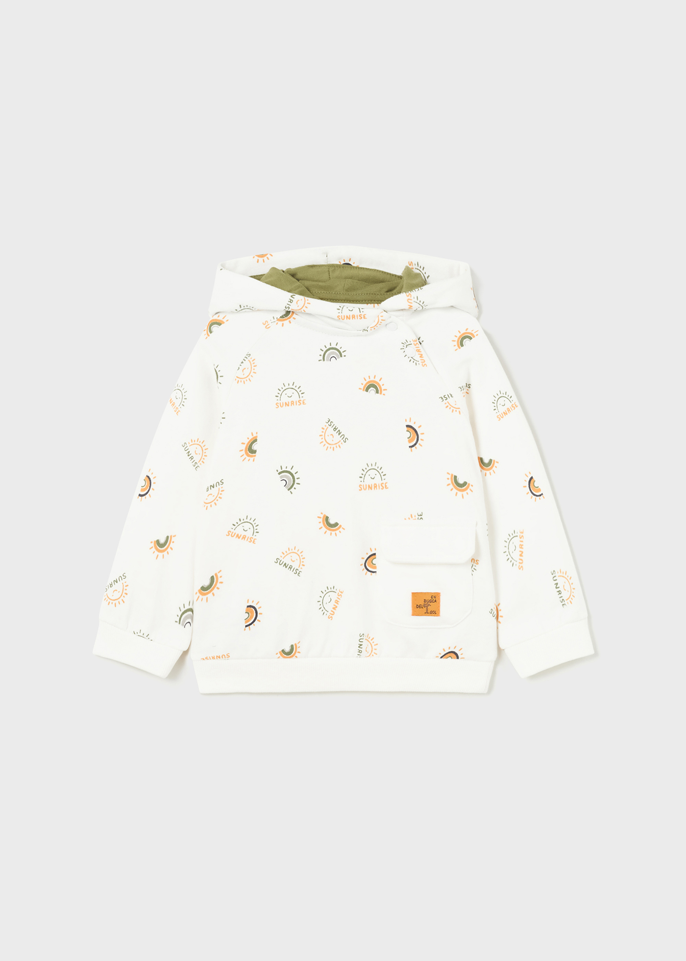 Conjunto de moletom estampado de 3 peças para bebê
