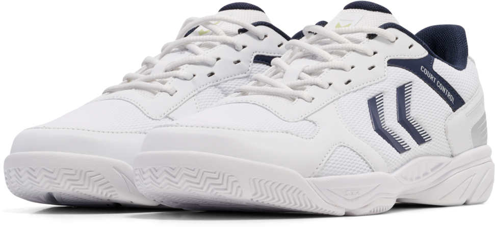 Court Control II Unisex White/Black Iris