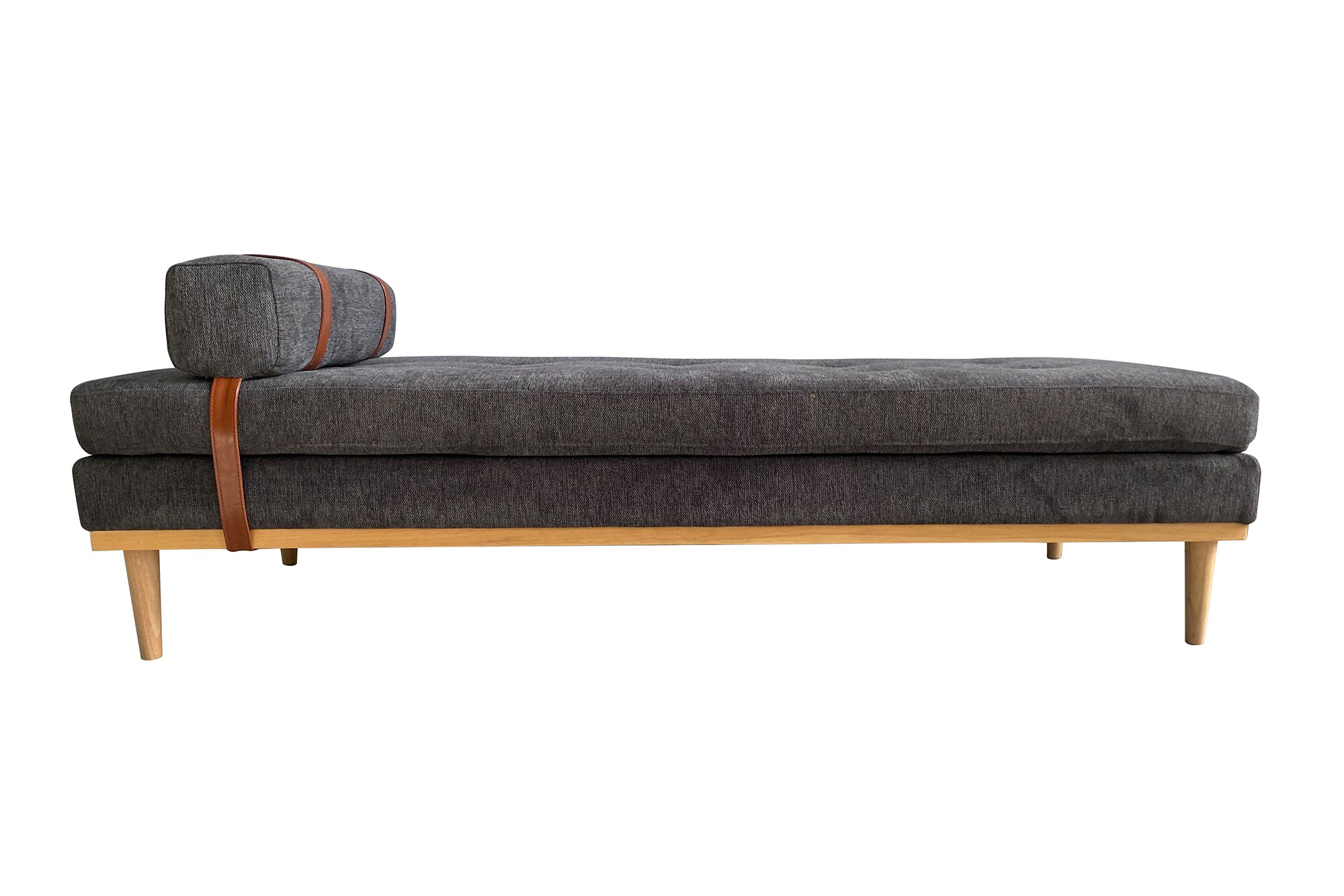 Daybed Strukturstoff anthrazit Gästebett Tagesbett Bett Relaxliege Lounge