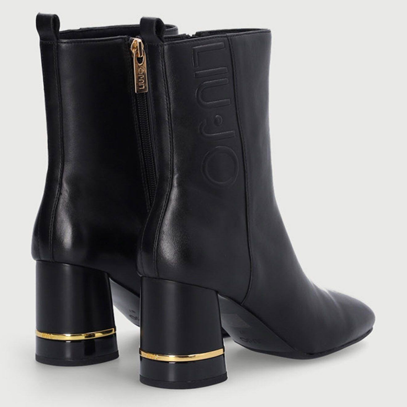 Liu-Jo Bottines en Cuir Nia noires - Talon 7 cm