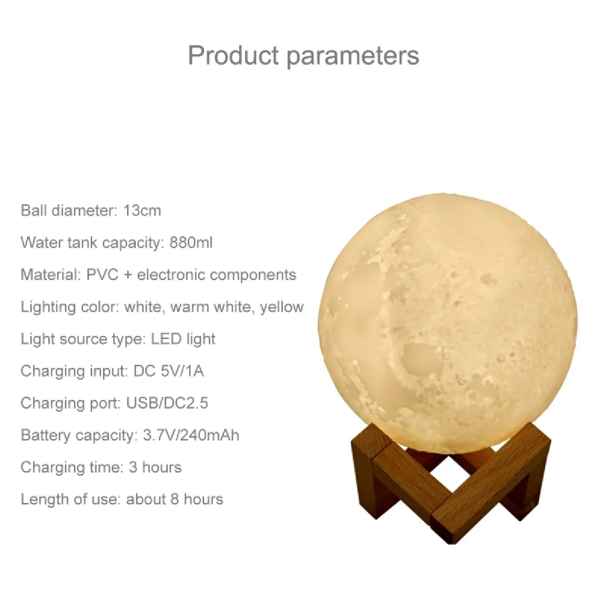 Humidificateur Wewoo Lunar Lantern