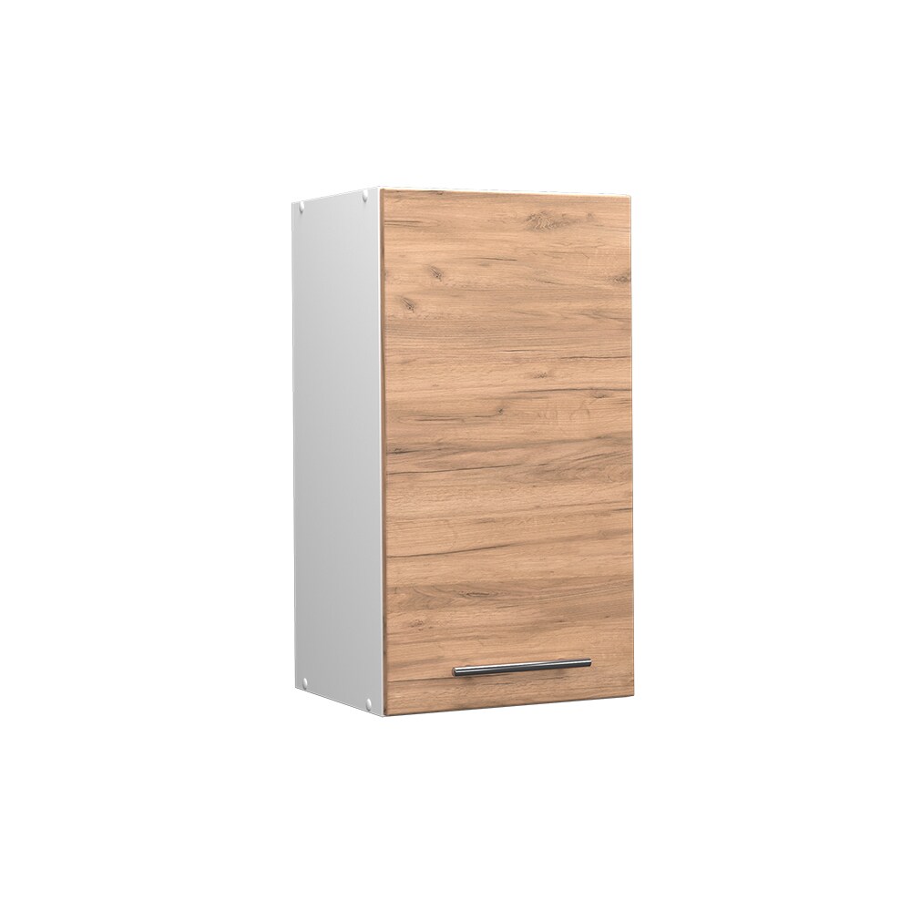 Vicco Hängeschrank Küchenschrank Küchenmöbel Fame-Line Weiß Eiche modern 40 cm Küche Einbauküche Hängeschrank Drehtür Einlegeboden Küchenzeile