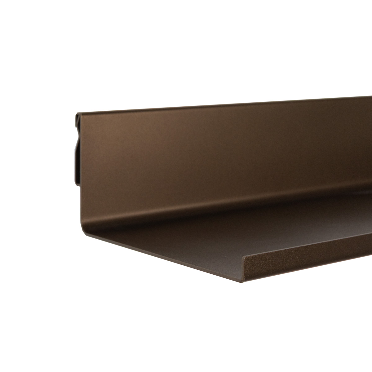 Wandplank 150x20 cm anodic bruin