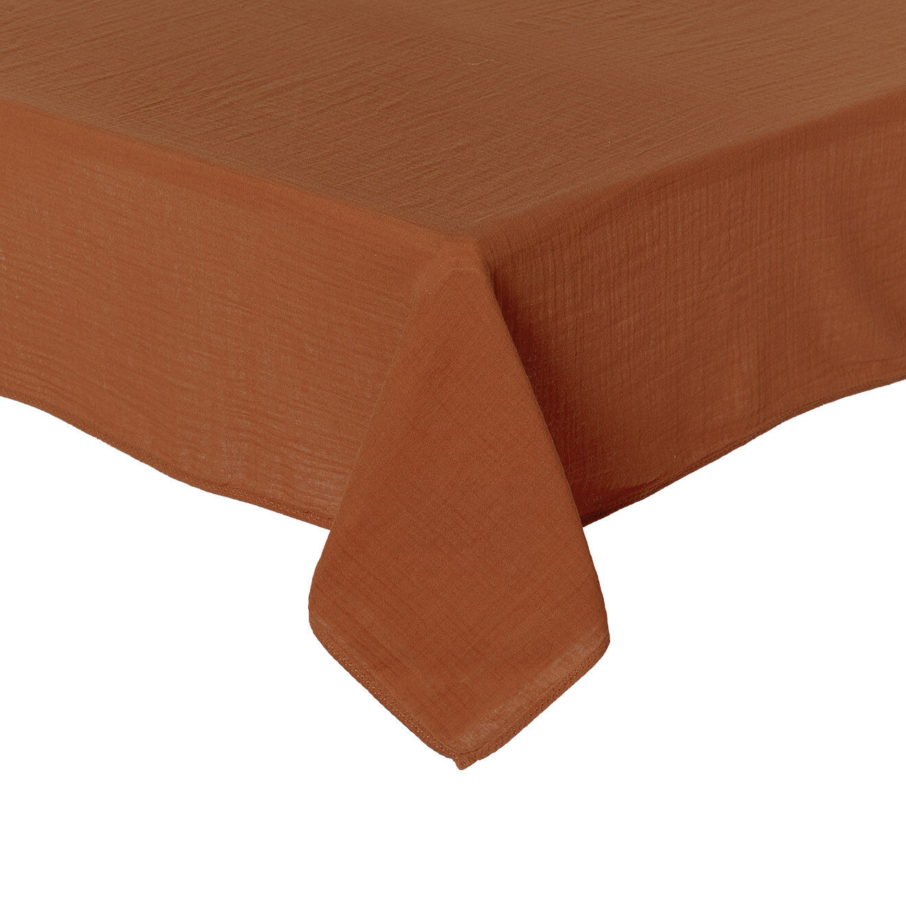 Haomy Nappe 100% Gaze de Coton Mykonos brique