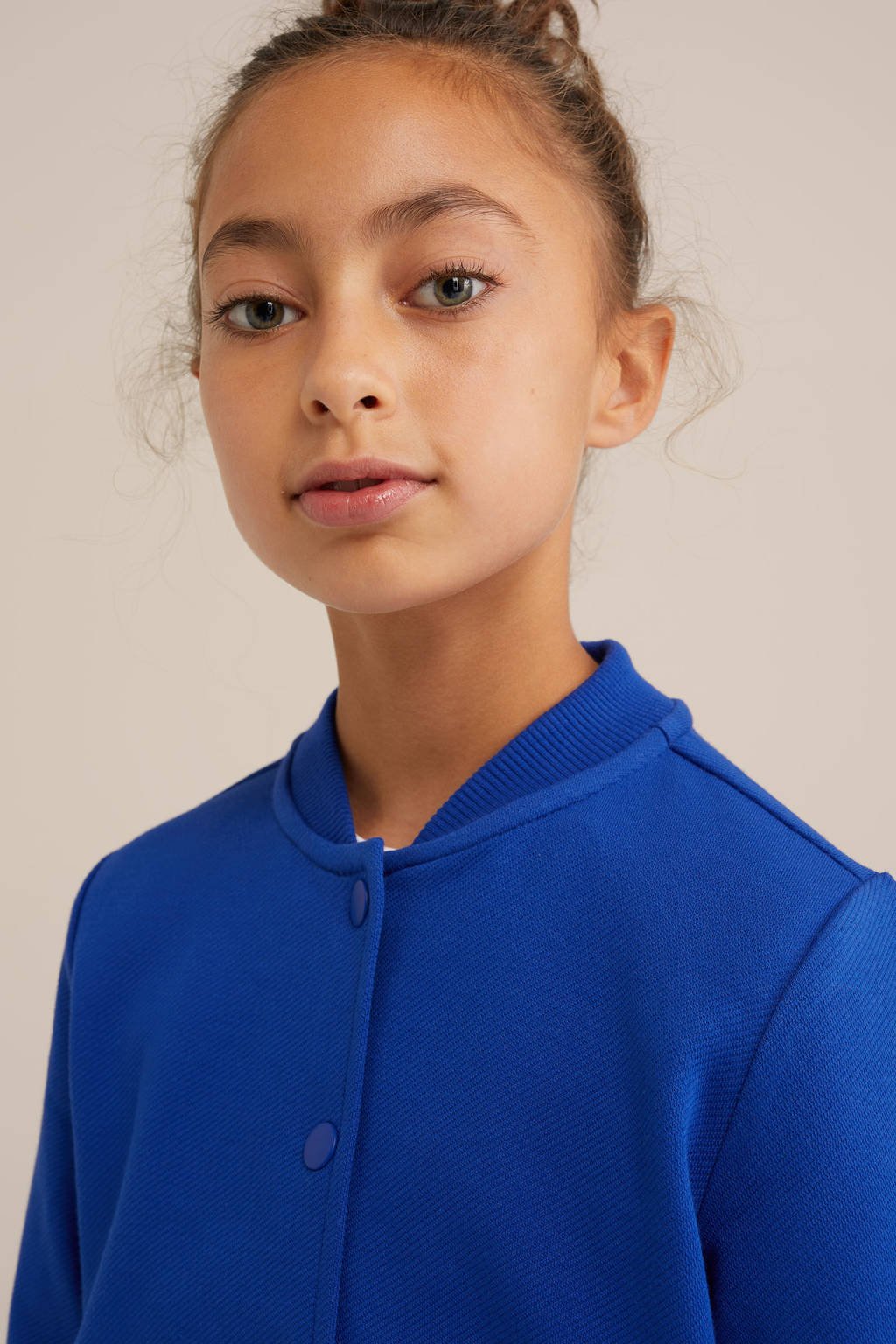WE Fashion sweatvest blauw
