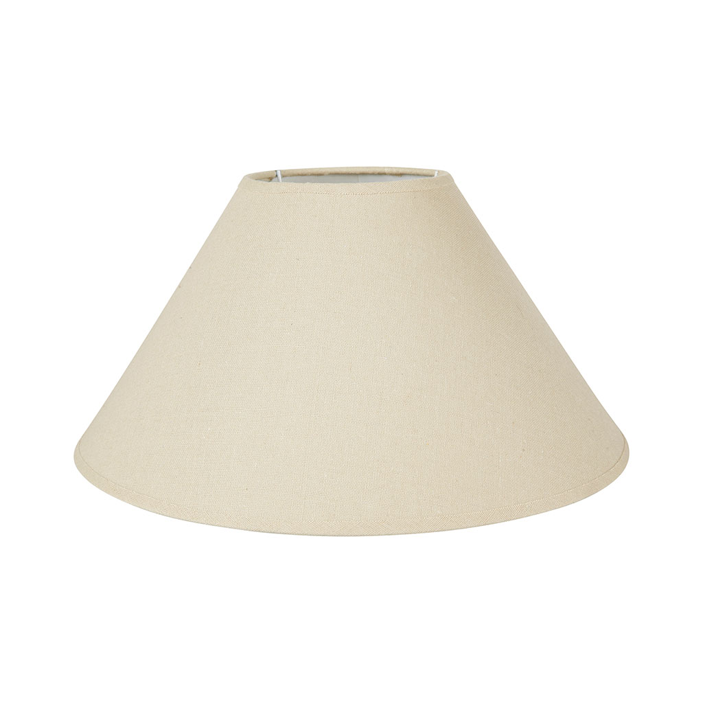 Abat-jour rond empire lin 35x20cm
