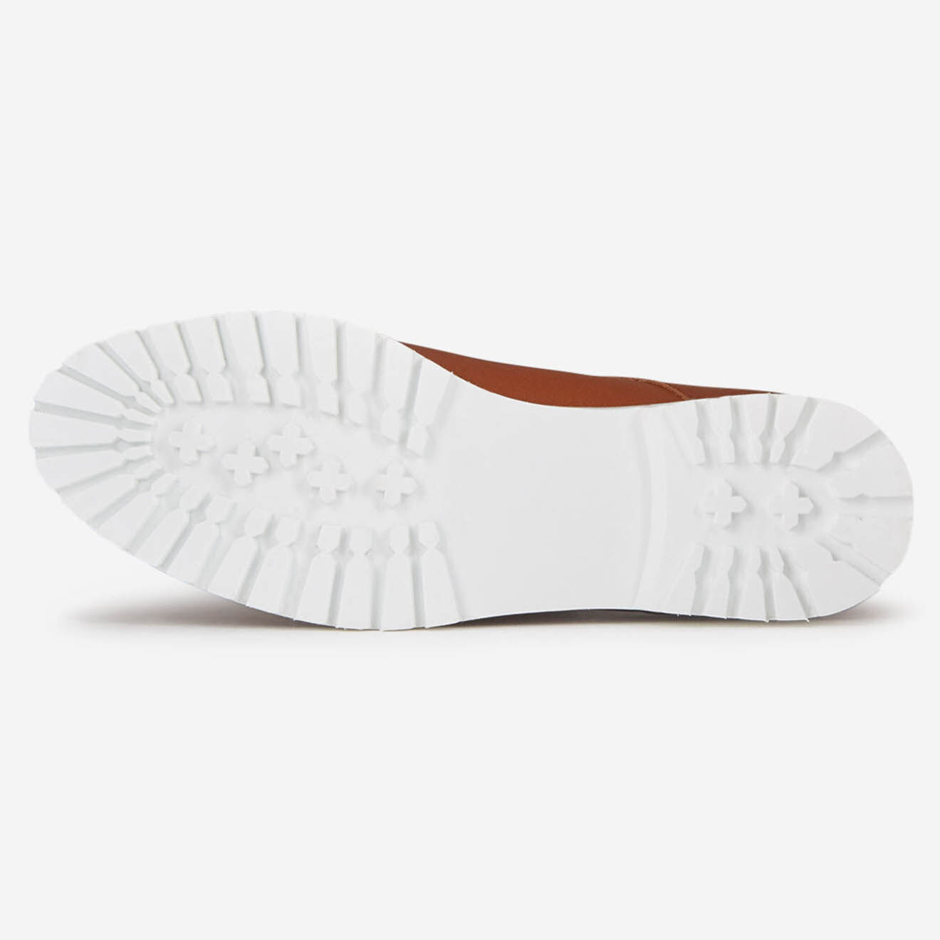 Mellow Yellow Derbies en Cuir Foilou camel