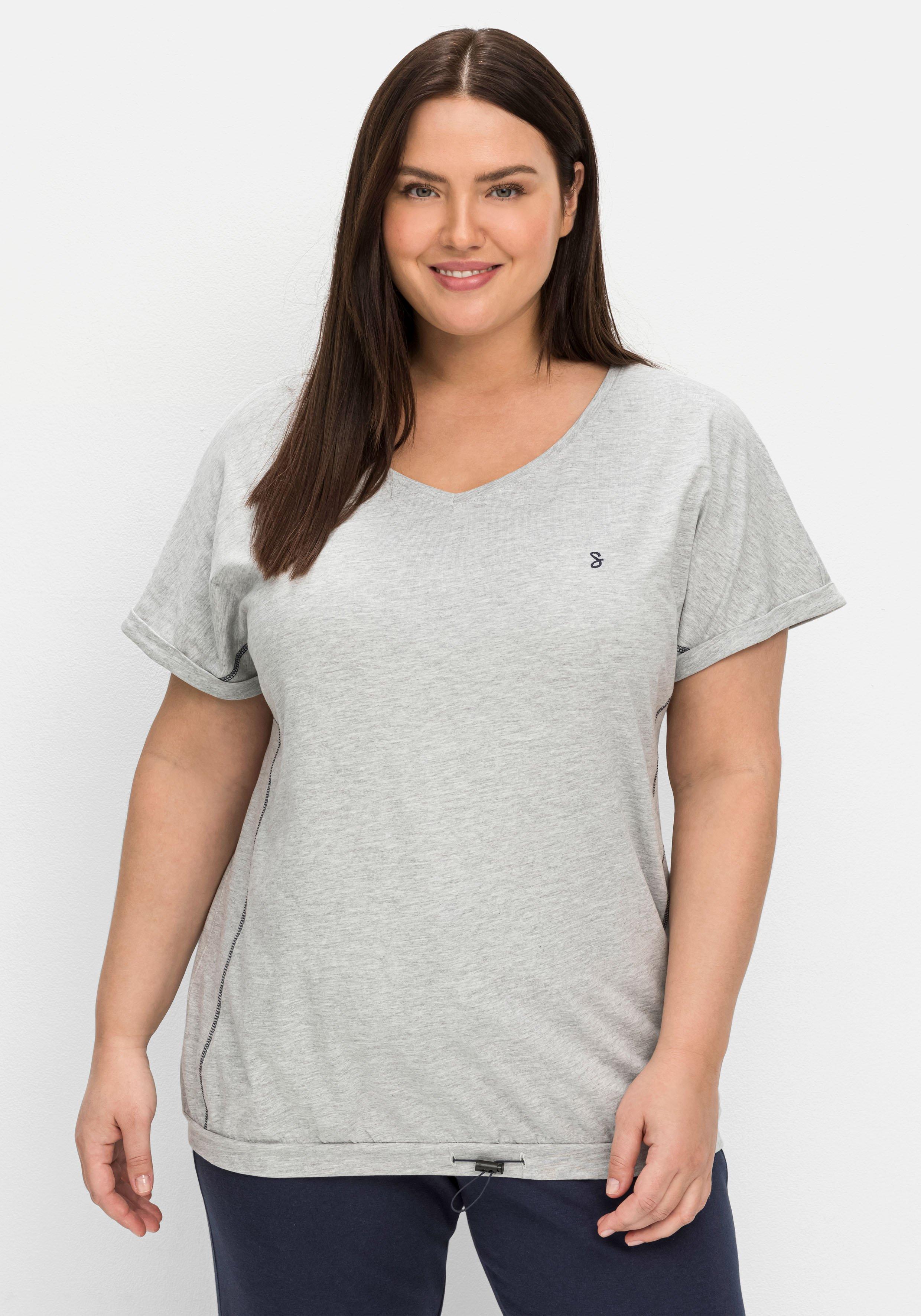 Relaxshirt mit elastischem Saumbund