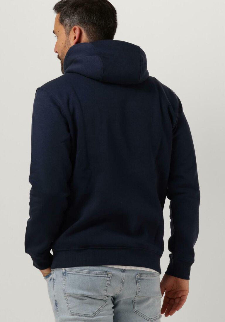 TOMMY JEANS donkerblauwe tommy jeans sweater reg tonal linear logo hoodie