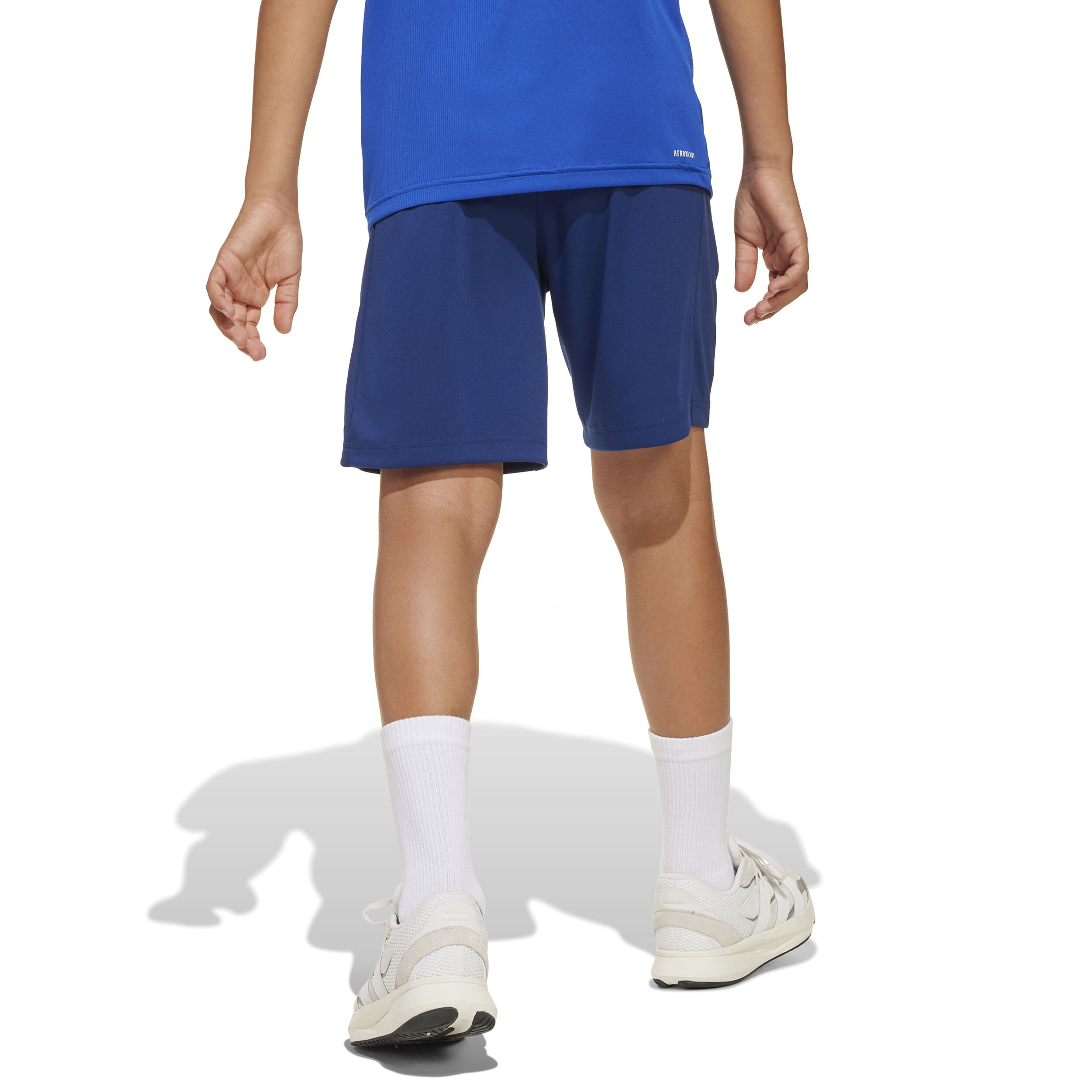 adidas Training Essentials Logo Regular Fit 8in Shorts Enfants - Bleu Foncé