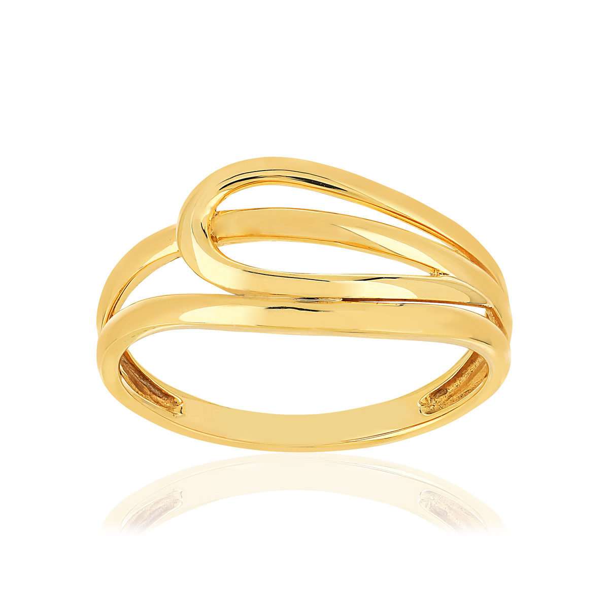 Bague or jaune 375