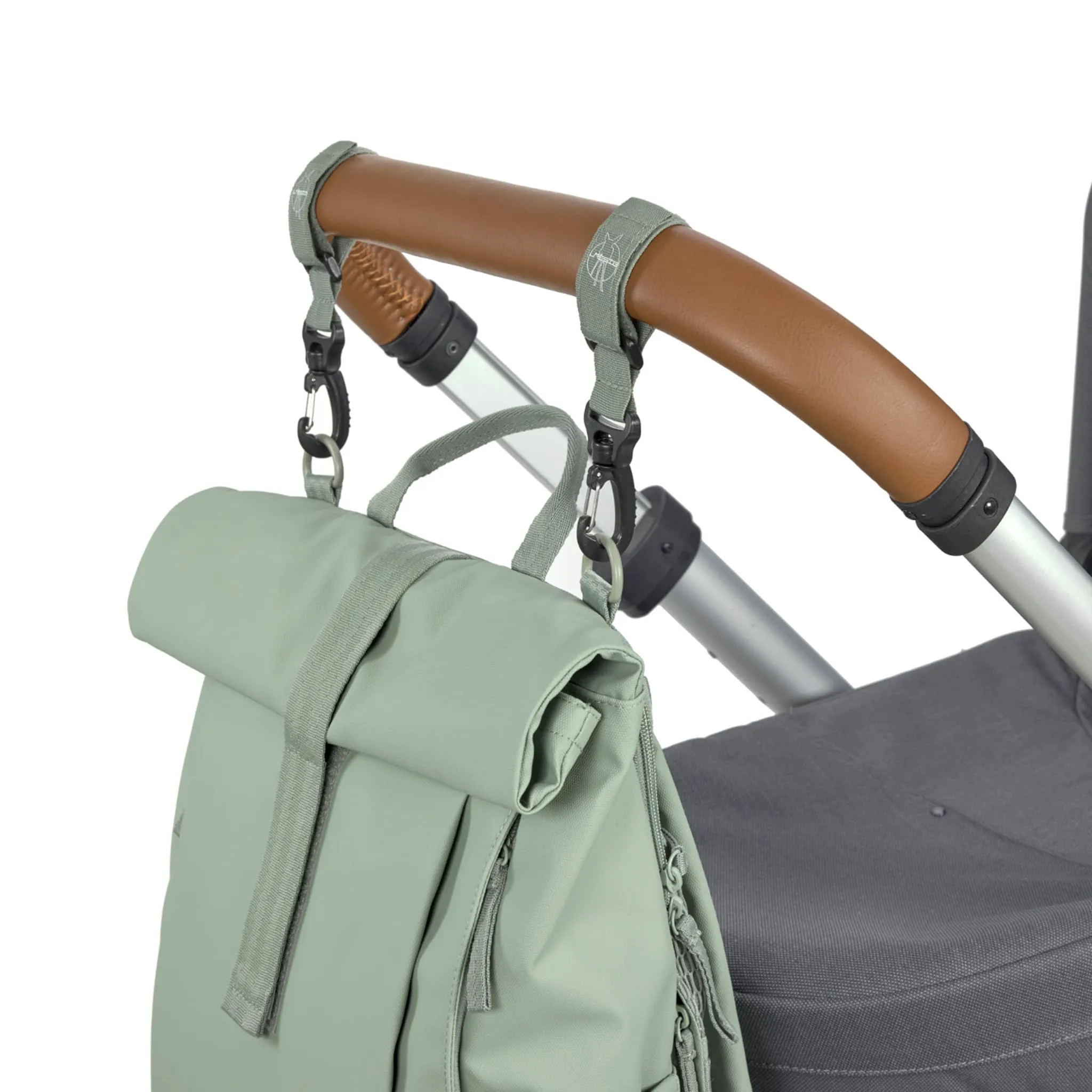 Lassig Sac à Couches à Dos Rolltop - Sauge