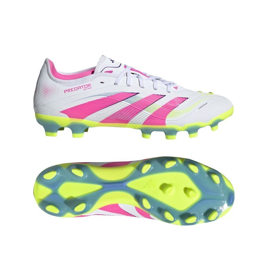 adidas Predator Pro MG Celestial Victory - Blanc/Lucid Pink/Lucid Lemon