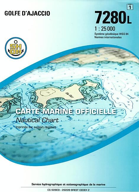 EPSHOM - 7280L GOLFE D AJACCIO