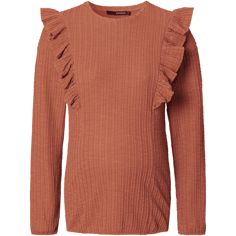 SUPERMOM Langarmshirt Abby Mocha Bisque