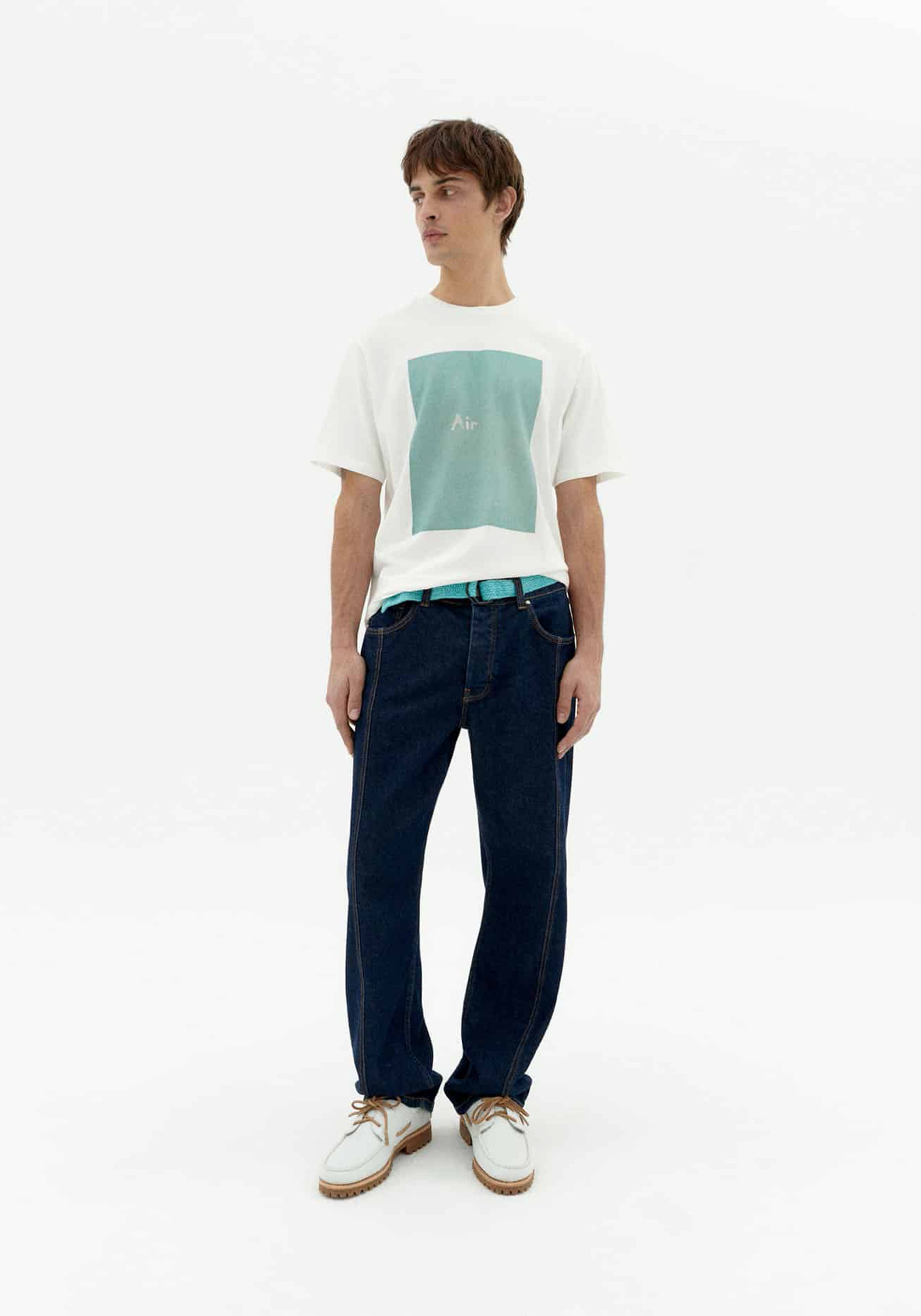 Thinking Mu T-Shirt Tee Zach Air White