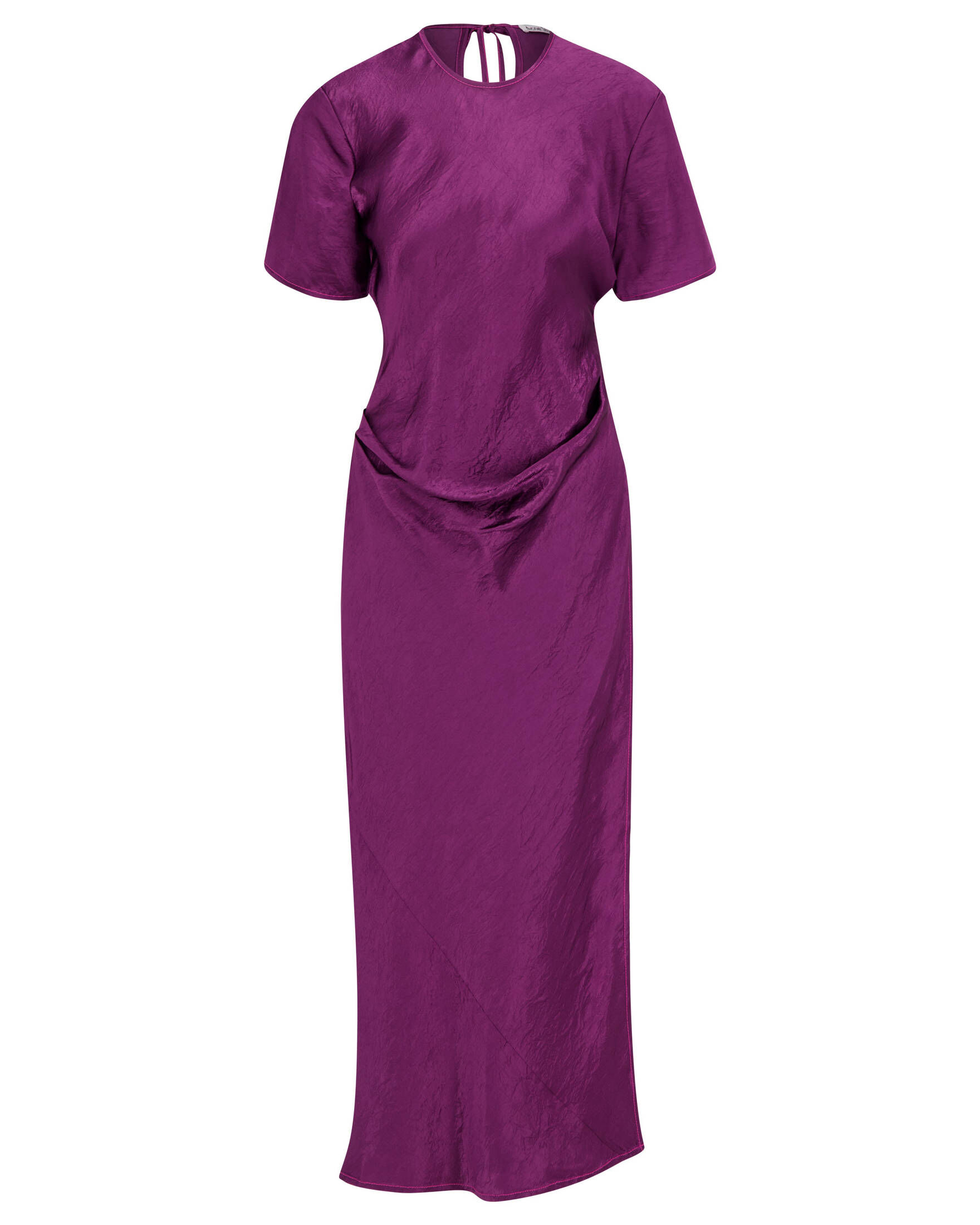 Acne Studios| Damen Satinkleid Regular Fit kurzärmelig