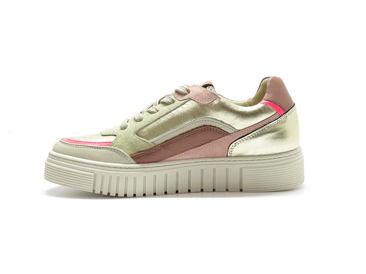 AQA Shoes A8522 velv.unbleachd/gaucho fl.fuxia