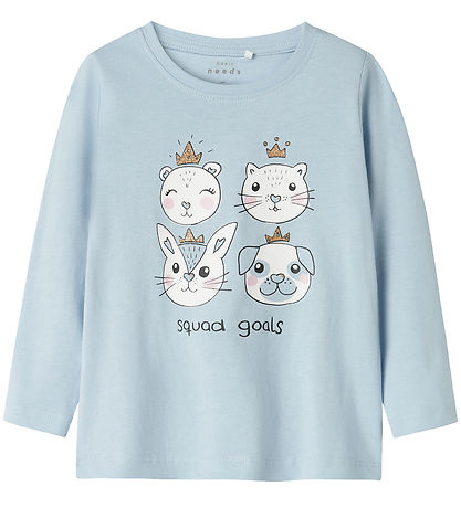 Name It Bluse - NmfViolet - dezent Blue/Squad