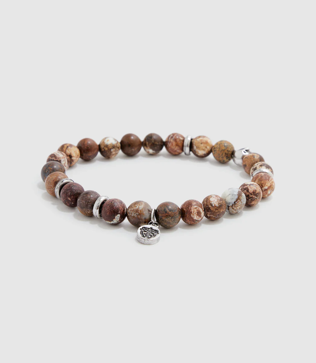 Bracelet en perles marron 
