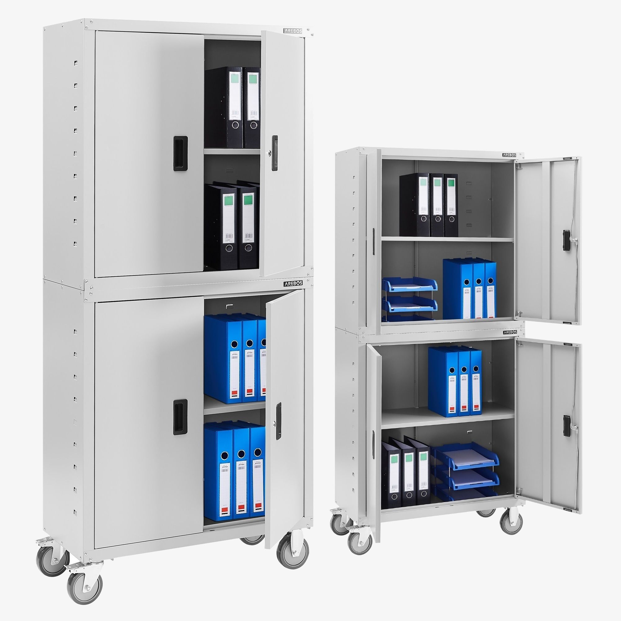 Aktenschrank mit Rollen 180cm