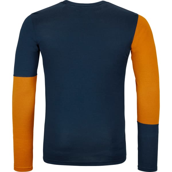 T-shirt thermique ORTOVOX 185 ROCK'N'WOOL LONG SLEEVE M DEEP OCEAN