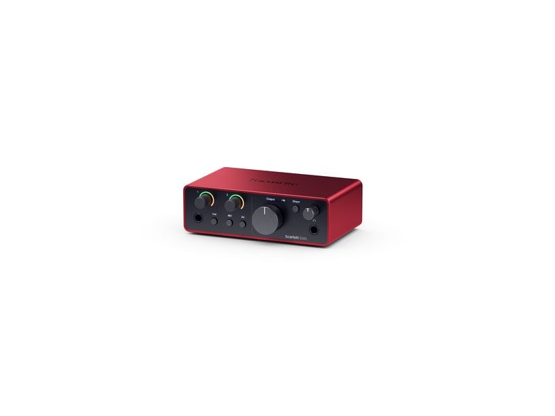 Focusrite Audio Interface Scarlett Solo – 4th Generation Das Audio-Interface mit zwei Ein- und Ausgängen für alle Songwriter