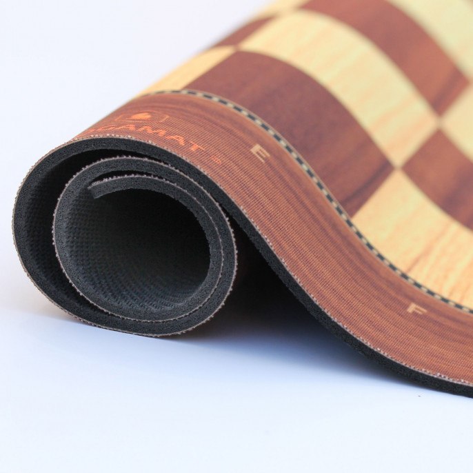 Tapis : 50x50cm - Échiquier imitation bois