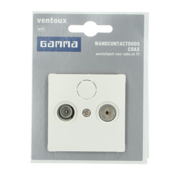 GAMMA Ventoux Stopcontact Coax Wit