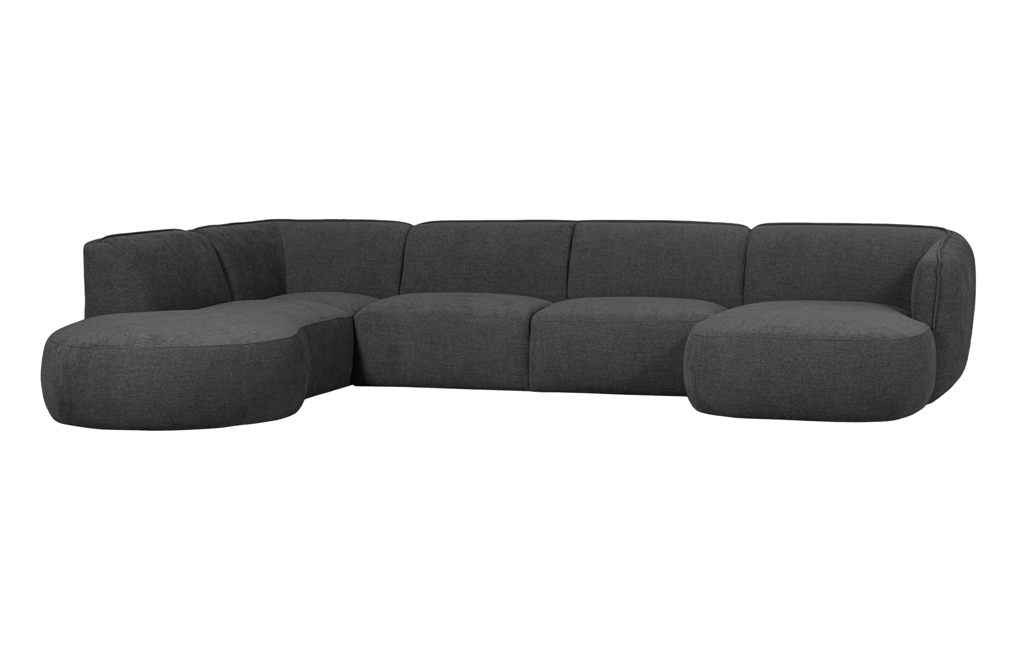WOOOD Exclusive u-vorm bank Polly links Polly bank u-vorm links - Grijs