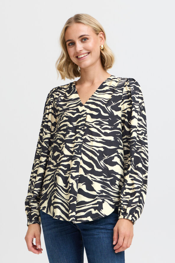 Fransa FRARIANA BL 4 Navy blazer aop ma24 02b