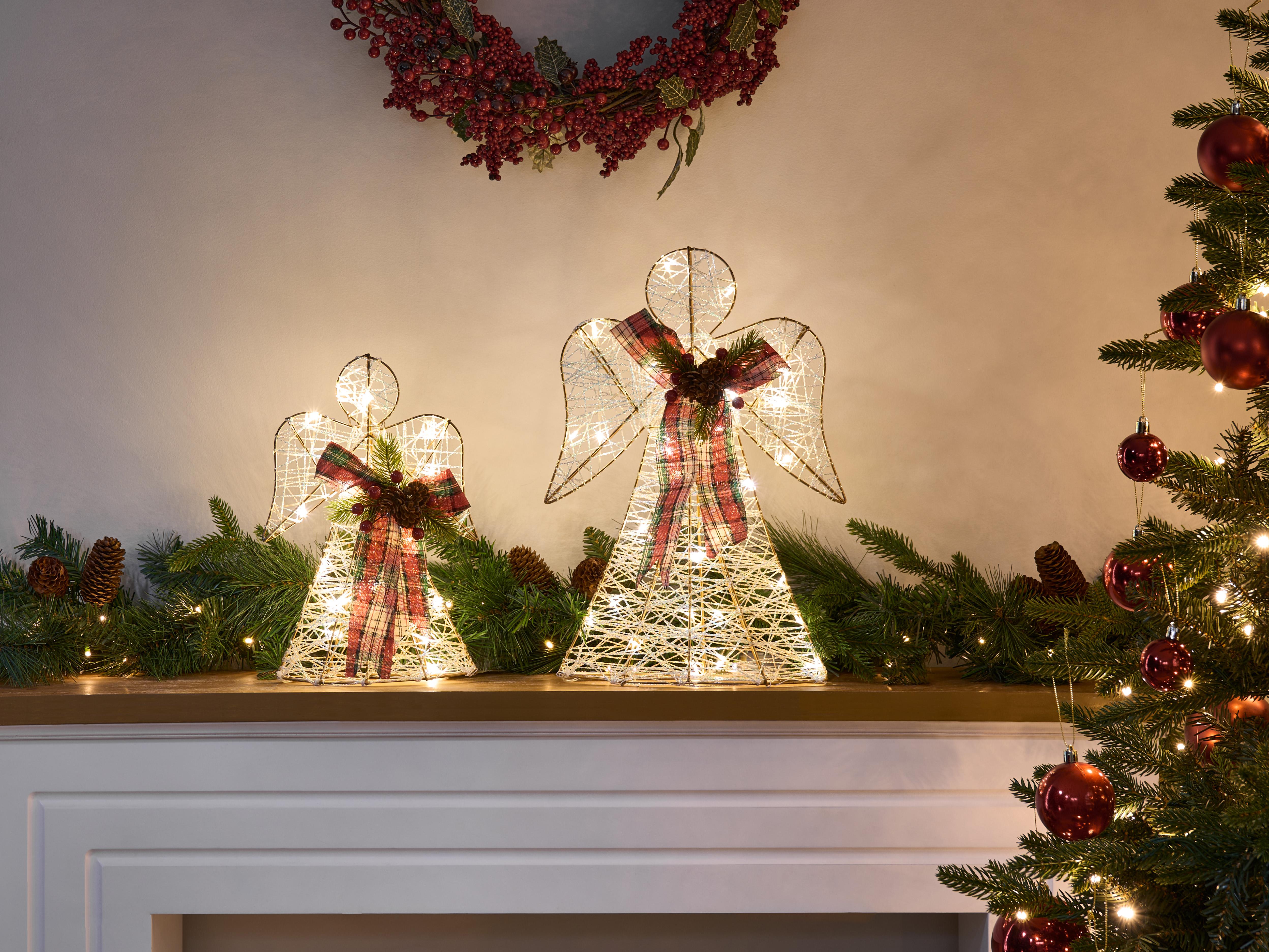 Kerstdecoratie ANNSJON Engel 30/40 cm Meerkleurig