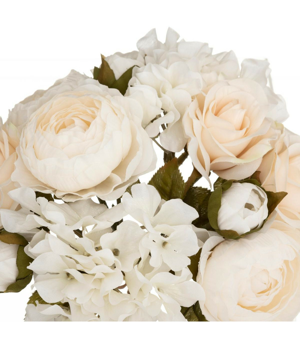 Bouquet composé fleurs artificielles d 20 x h 29 cm