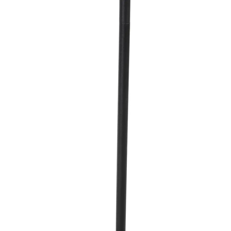 Qazqa vloerlampen qara zwart e27