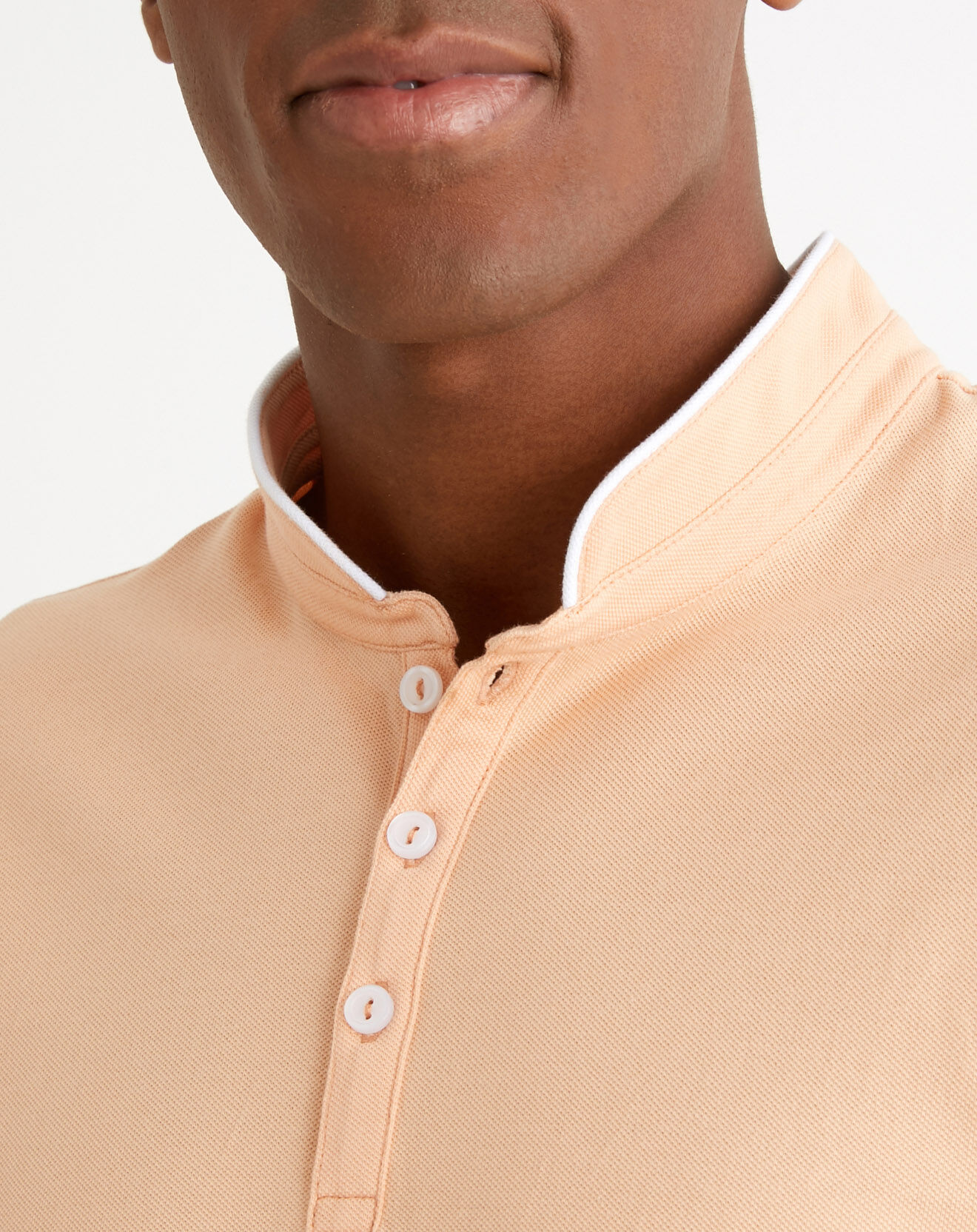 Cyrillus Polo en maille piquée Victor orange clair