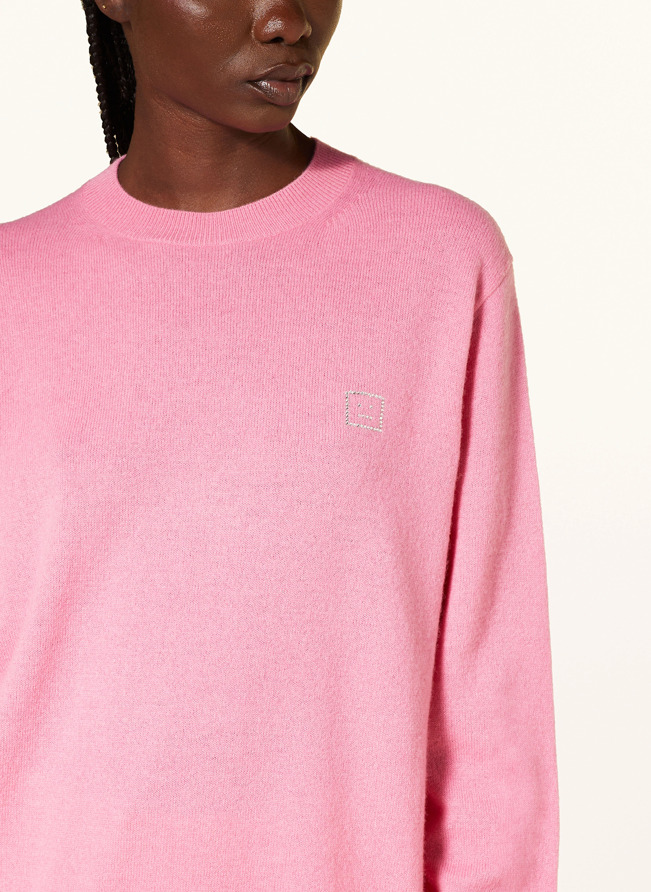 Acne Studios Pullover mit Schmucksteinen