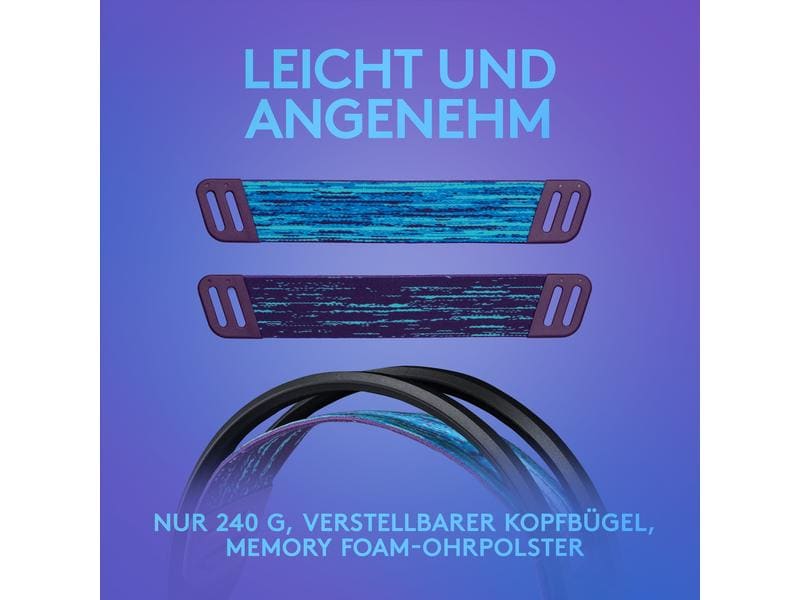Logitech Headset G335 Gaming Schwarz Komfortables Gaming-Headset für PC und Spielkonsolen