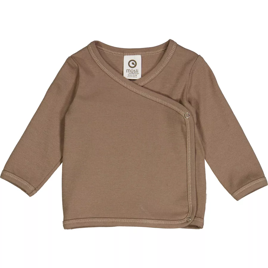 Müsli Babystrickjacke Walnut
