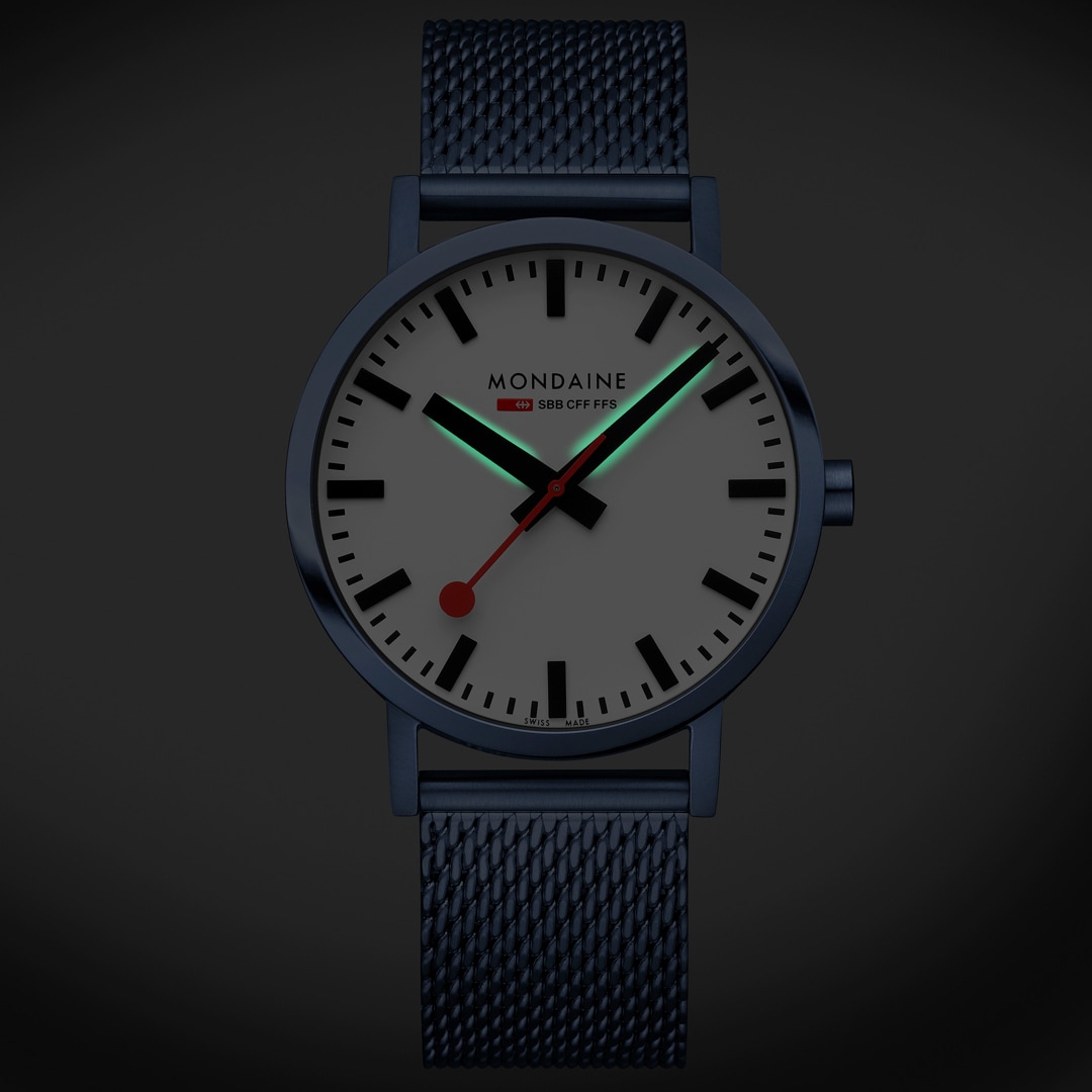 Mondaine Classic Blau 40mm