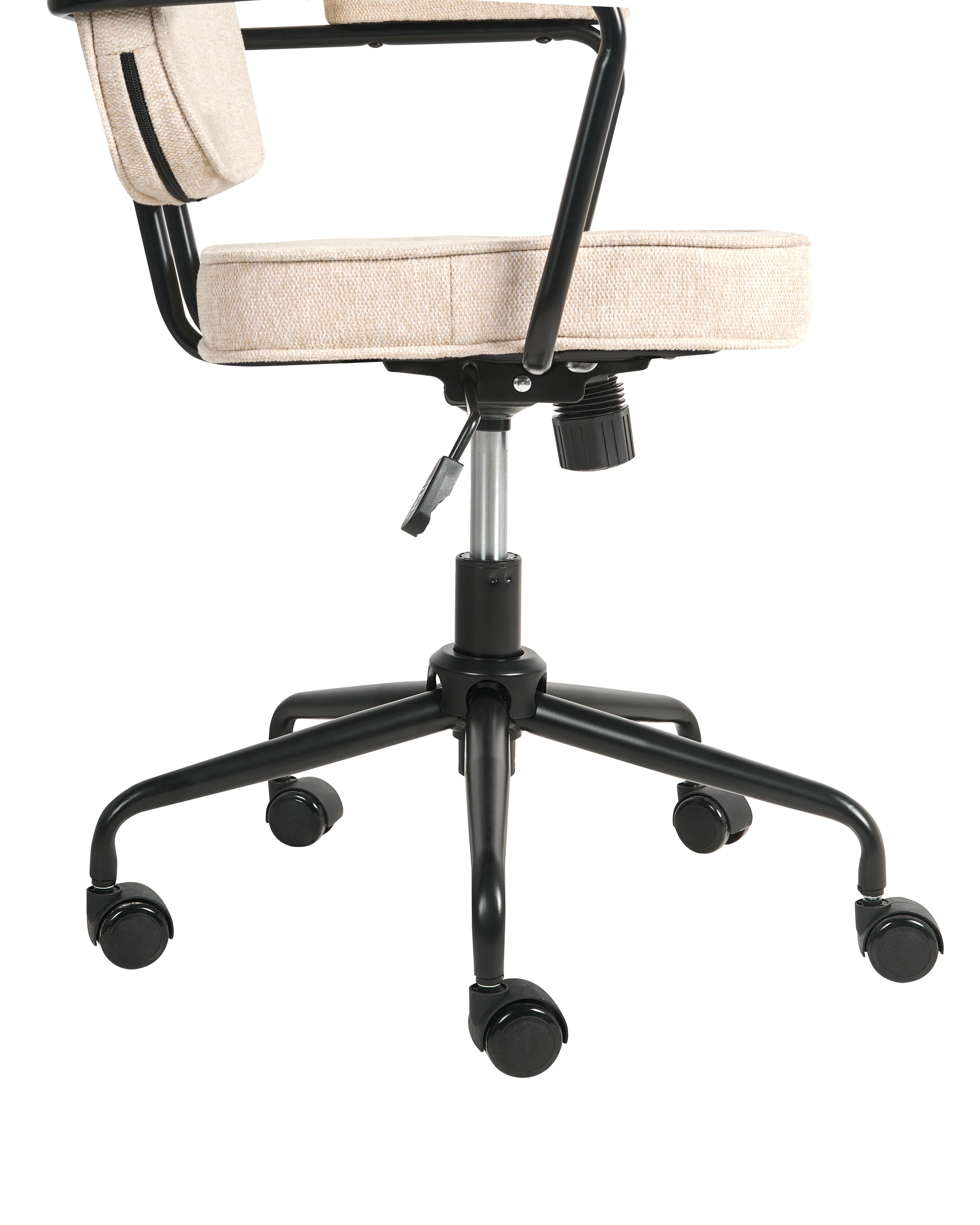 Bureaustoel PAWNEE Stof Lichtbeige