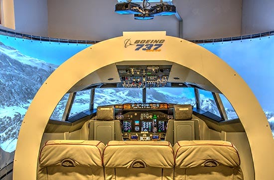 Flugsimulator B737 in Schweinfurt als Geschenk