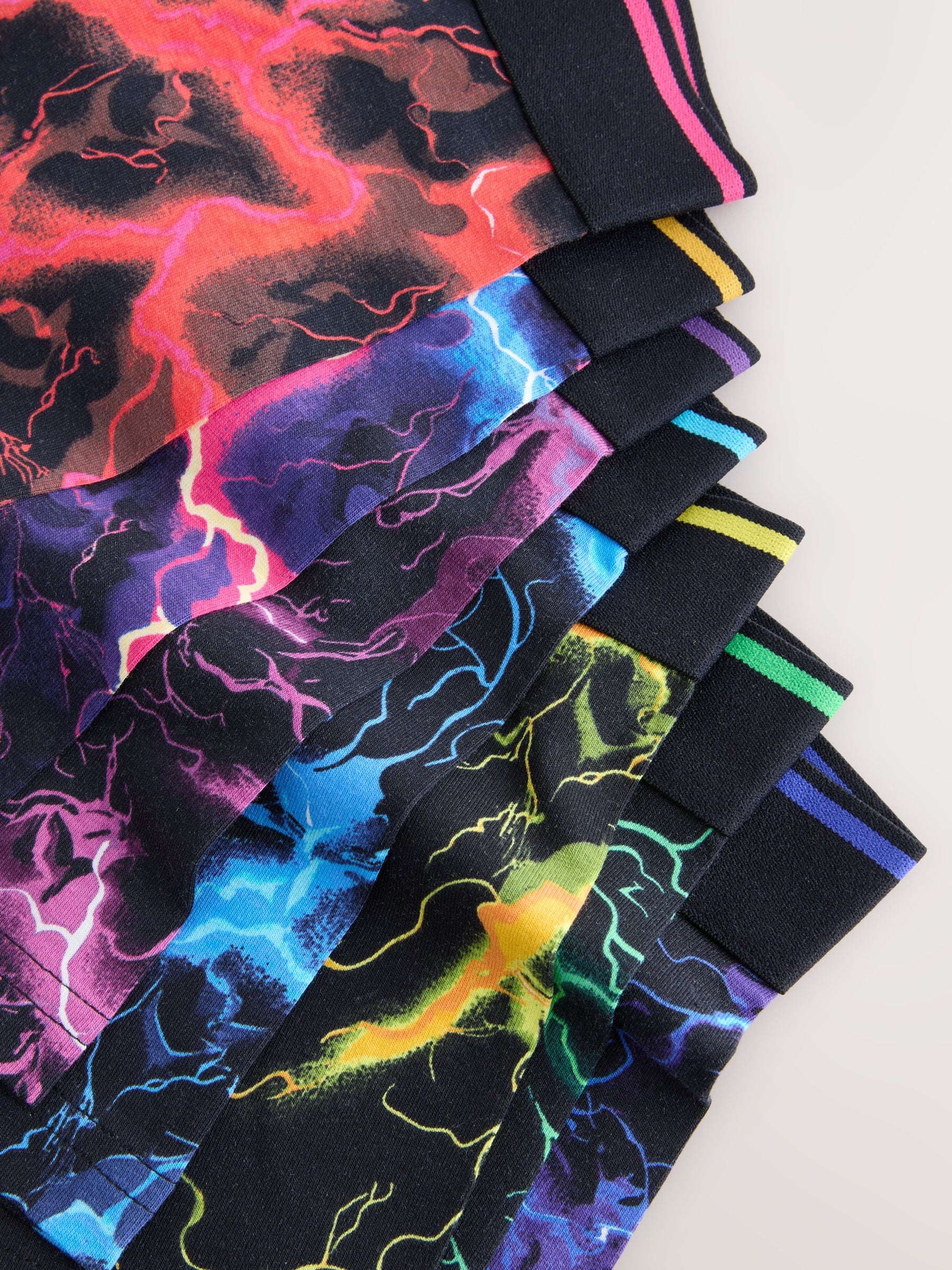 Multi Lightning Print - Verpakking van 7 boxers (3-16jr)