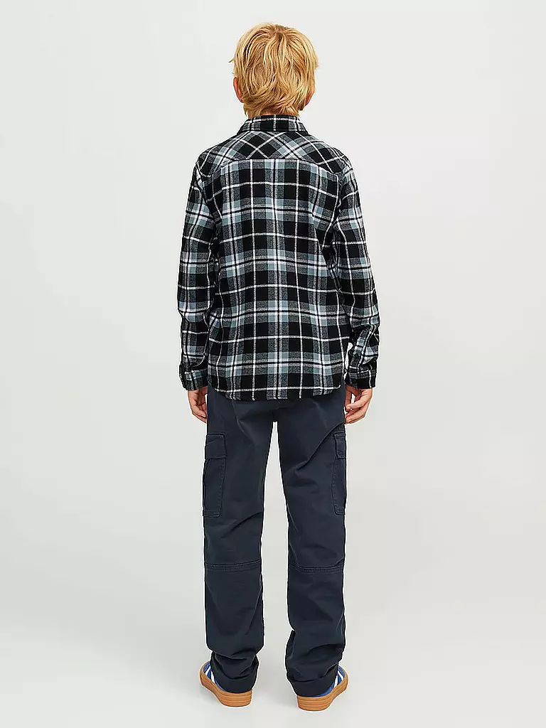 JACK & JONES Flannelhemd JJJOSHUA  blau